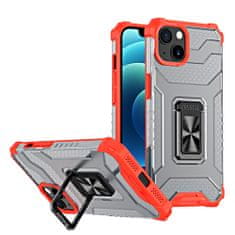 slomart robusten ovitek crystal ring case kickstand tough rugged cover za iphone 13 rdeč