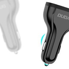 DUDAO Avtomobilski polnilec 3x USB Quick Charge 3.0 QC3.0 2,4A 18W bele barve