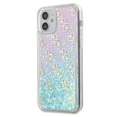 Guess GUHCP12SLG4GGBLPI iPhone 12 mini 5,4" roza trdi ovitek Gradient Liquid Glitter 4G