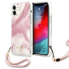 Guess GUHCP12SKSMAPI iPhone 12 mini 5,4" roza trdi ovitek Marble Collection