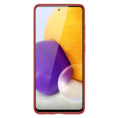 slomart eleganten etui dux ducis yolo iz mehkega tpu in pu usnja za samsung galaxy a72 4g rdeč