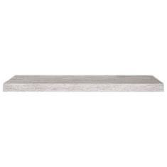 Vidaxl Stenska polica betonsko siva 80x23,5x3,8 cm MDF