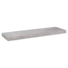 Vidaxl Stenska polica betonsko siva 80x23,5x3,8 cm MDF