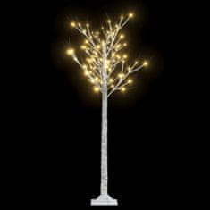 Greatstore Božično drevesce s 140 LED lučkami 1,5 m toplo belo vrba