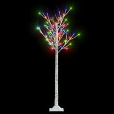 Greatstore Božično drevesce s 140 LED lučkami 1,5 m večbarvno vrba