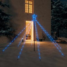 shumee Novoletna jelka iz lučk notranje/zunanja 400 LED modra 2,5 m