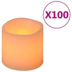 Vidaxl LED svečke 100 kosov s časovnikom in daljincem toplo bele