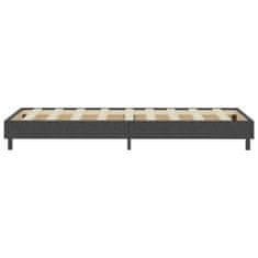 Vidaxl Boxspring postelja temno siva iz blaga 100x200 cm