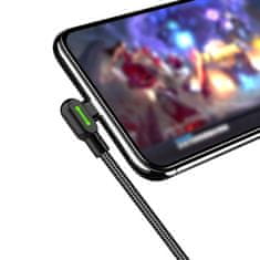 Mcdodo MCDODO 90° KOTNI KABEL USB-C HITRO POLNJENJE OBOJESTRANSKI USB TIPA C LED 2M