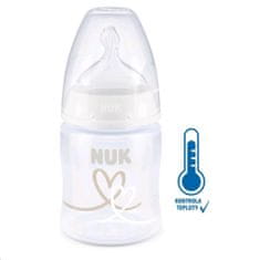 Nuk First Choice steklenička za dojenčke z uravnavanjem temperature 150 ml bela