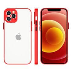 slomart silikonski prožni prosojni ovitek milky case za xiaomi redmi 9t rdeč