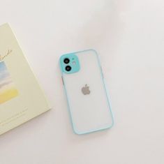 slomart silikonski prožni prosojni ovitek milky case za xiaomi redmi 9t moder