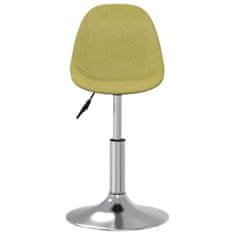 Vidaxl Namizni stol, zelen, oblazinjen s tkanino
