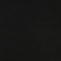Vidaxl Hocker, črne barve, oblazinjen z žametom