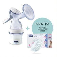 Chicco 069156 ROČNA PRSNA ČRPALKA NF + PRSNE BLAZINICE 60 KOSOV