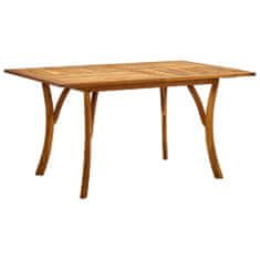 Vidaxl Vrtna miza 150x90x75 cm trden akacijev les