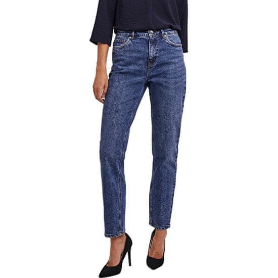 Vero Moda Ženske kavbojke VMBRENDA Straight Fit 10252980 Dark Blue Denim