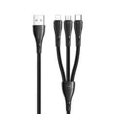 Mcdodo Mcdodo 3V1 Usb Kabel Za Hitro Polnjenje Usb-C Lightning Micro Usb Qc 3.0 1M