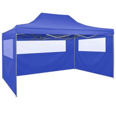 Vidaxl Profesionalen zložljiv vrtni šotor s 4 stranicami 3x4 m jeklo