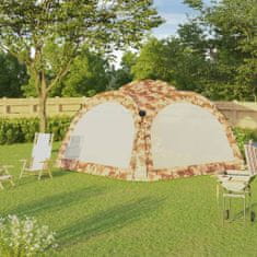 Vidaxl Vrtni šotor z LED lučmi in 4 stranicami 3,6x3,6x2,3 m