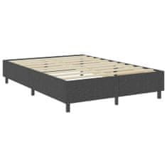 Vidaxl Boxspring postelja temno siva iz blaga 180x200 cm