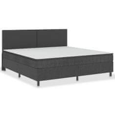 Vidaxl Posteljni okvir boxspring sivo blago 200x200 cm