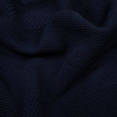 Pletena odeja TINKA - temno modra