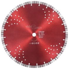 Vidaxl Diamantni rezalni disk s turbo in luknjami iz jekla 350 mm