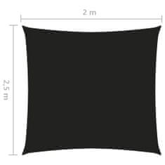 Vidaxl Senčno jadro oksford blago pravokotno 2x2,5 m črno