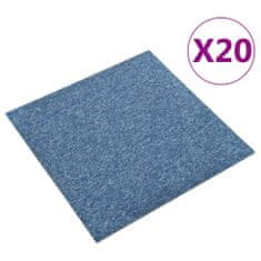 Vidaxl Talna obloga preproga 20 kosov 5 m2 50x50 cm modra