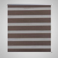 Vidaxl Črtasti Zebra Rolo / Senčilo velikost 40 x 100 cm Kavna barva