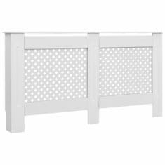 Vidaxl Pokrov za radiator bel 152x19x81,5 cm MDF