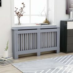 Greatstore Pokrov za radiator antraciten 152x19x81 cm mediapan