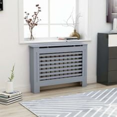 Greatstore Pokrov za radiator antraciten 112x19x81 cm mediapan