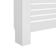 Vidaxl Pokrov za radiator bel 172x19x81,5 cm MDF