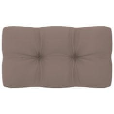 Vidaxl Blazina za kavč iz palet taupe 70x40x12 cm