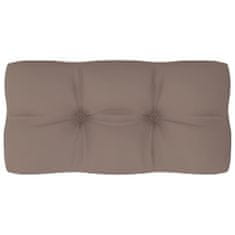 Vidaxl Blazina za kavč iz palet taupe 80x40x12 cm