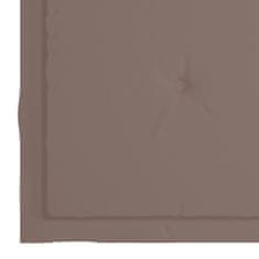 Vidaxl Blazine za vrtne stole 6 kosov taupe 40x40x4 cm blago