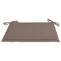 Vidaxl Blazine za vrtne stole 6 kosov taupe 40x40x4 cm blago