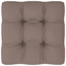 Vidaxl Blazina za kavč iz palet taupe 70x70x12 cm