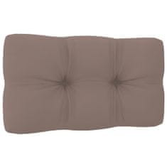 Vidaxl Blazina za kavč iz palet taupe 70x40x12 cm