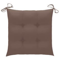 Vidaxl Blazine za stole 6 kosov taupe 50x50x7 cm blago