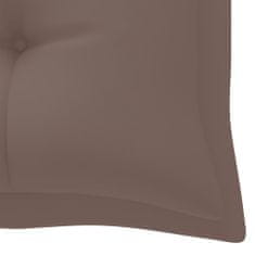 Vidaxl Blazina za vrtno klop taupe 180x50x7 cm blago