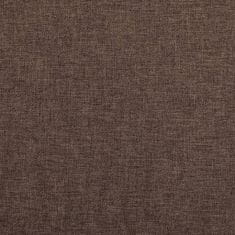Greatstore Zatemnitvena zavesa z obročki videz platna taupe 290x245 cm