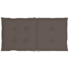 Vidaxl Blazine za vrtne stole 2 kosa taupe 100x50x4 cm