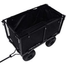 Vidaxl Podloga za vrtni voziček črna 86x46x41 cm blago