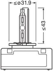 Osram ksenonska žarnica D5S XENARC ORIGINAL