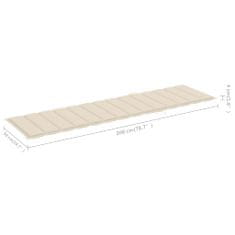 Greatstore Blazina za ležalnik krem 200x50x4 cm blago