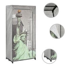 Vidaxl Garderobna omara New York 75x45x160 cm iz blaga