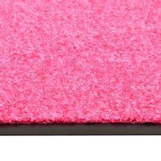 Vidaxl Pralni predpražnik roza 60x90 cm